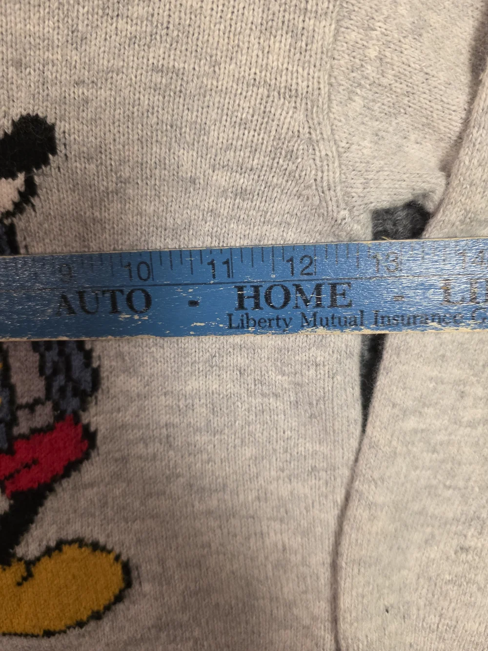 Baby Gap Disney Mickey Mouse Knit Sweater Heather Gray 3T